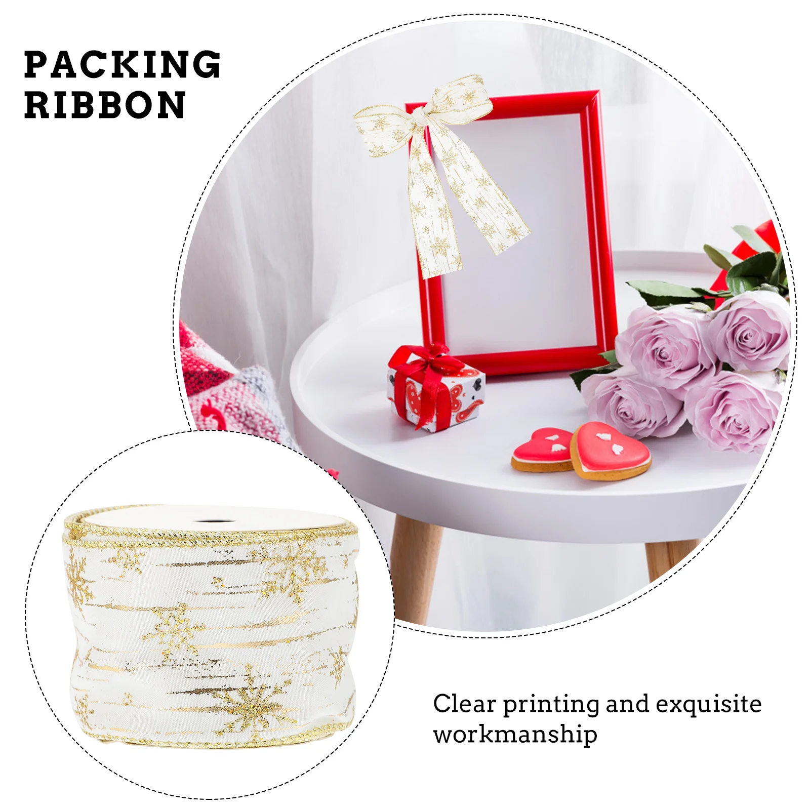 Creative Beautiful Ribbon 10 Yards Christmas Party Decor DIY Crafts Bouquet Wrapping Gift Package Sewing Projects
Creative Beautiful Ribbon 10 Yards Christmas Party Decor DIY Crafts Bouquet Wrapping Gift Package Sewing Projects