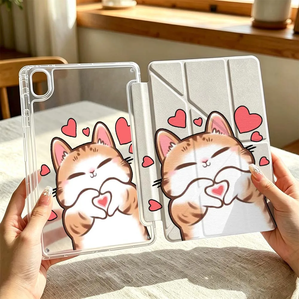 Cartoon Cat Heart Hands Cover For Huawei MatePad Pro SE Honor Pad 9 V9 GT X9 10.8 11 13.2 inch Pro 3Y Tablet Case
Cartoon Cat Heart Hands Cover For Huawei MatePad Pro SE Honor Pad 9 V9 GT X9 10.8 11 13.2 inch Pro 3Y Tablet Case