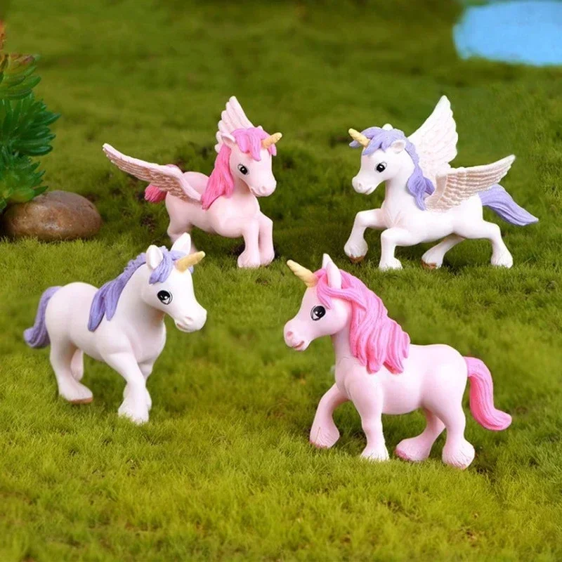 1Pc Unicorn Cake Topper Miniature Pegasus Rainbow Figure Girl Woman Angel Wings Birthday Wedding Cake Decoration
1Pc Unicorn Cake Topper Miniature Pegasus Rainbow Figure Girl Woman Angel Wings Birthday Wedding Cake Decoration