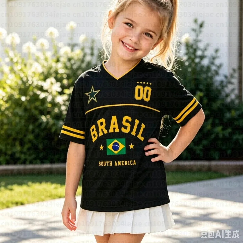2026 Men KIDS Brazil Football Fans Jersey Flag Print T-shirt Men Women Quick Dry Soccer Training Short Sleeve Kids Adult T-shirt
2026 Men KIDS Brazil Football Fans Jersey Flag Print T-shirt Men Women Quick Dry Soccer Training Short Sleeve Kids Adult T-shirt