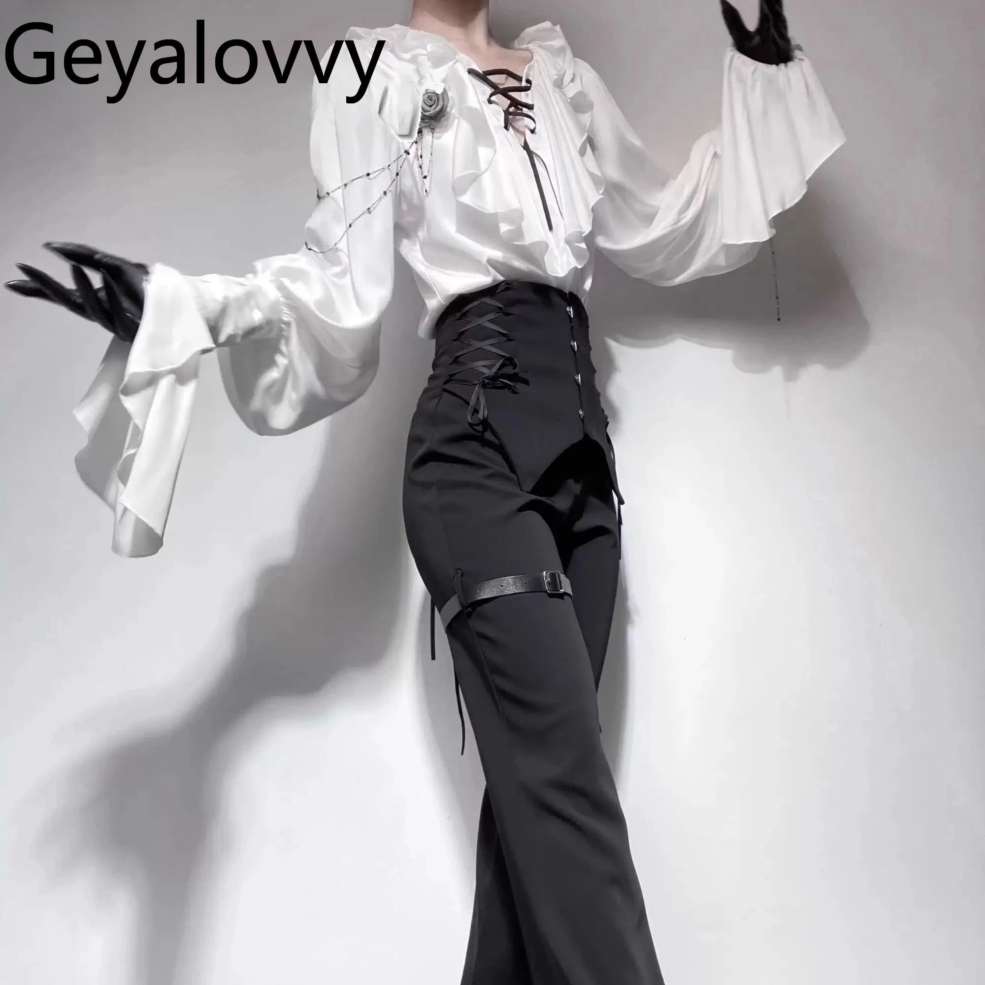 Новая женская блузка в стиле Y2K панк-лолита с V-образным вырезом, повседневная, с завышенной талией, модная, простая, весна 2026, с длинным рукавом
Новая женская блузка в стиле Y2K панк-лолита с V-образным вырезом, повседневная, с завышенной талией, модная, простая, весна 2026, с длинным рукавом