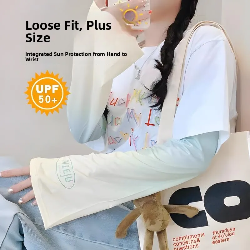 Graduated Color Ice Silk Sleeveless Driving Gloves Women's Summer Sun Protection Arm Cover Loose Fit Thin Style UV Protection
Graduated Color Ice Silk Sleeveless Driving Gloves Women's Summer Sun Protection Arm Cover Loose Fit Thin Style UV Protection