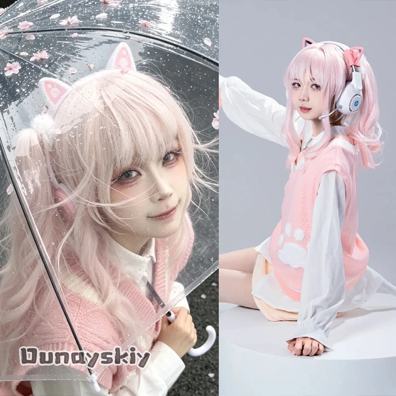 MAG COS^Anime Game Project Sekai Cosplay Akiyama Mizuki Kawaii Neko Cat Earwear Furry Tail Cute Pink Vest Cat Paw Pattern Y2K
MAG COS^Anime Game Project Sekai Cosplay Akiyama Mizuki Kawaii Neko Cat Earwear Furry Tail Cute Pink Vest Cat Paw Pattern Y2K