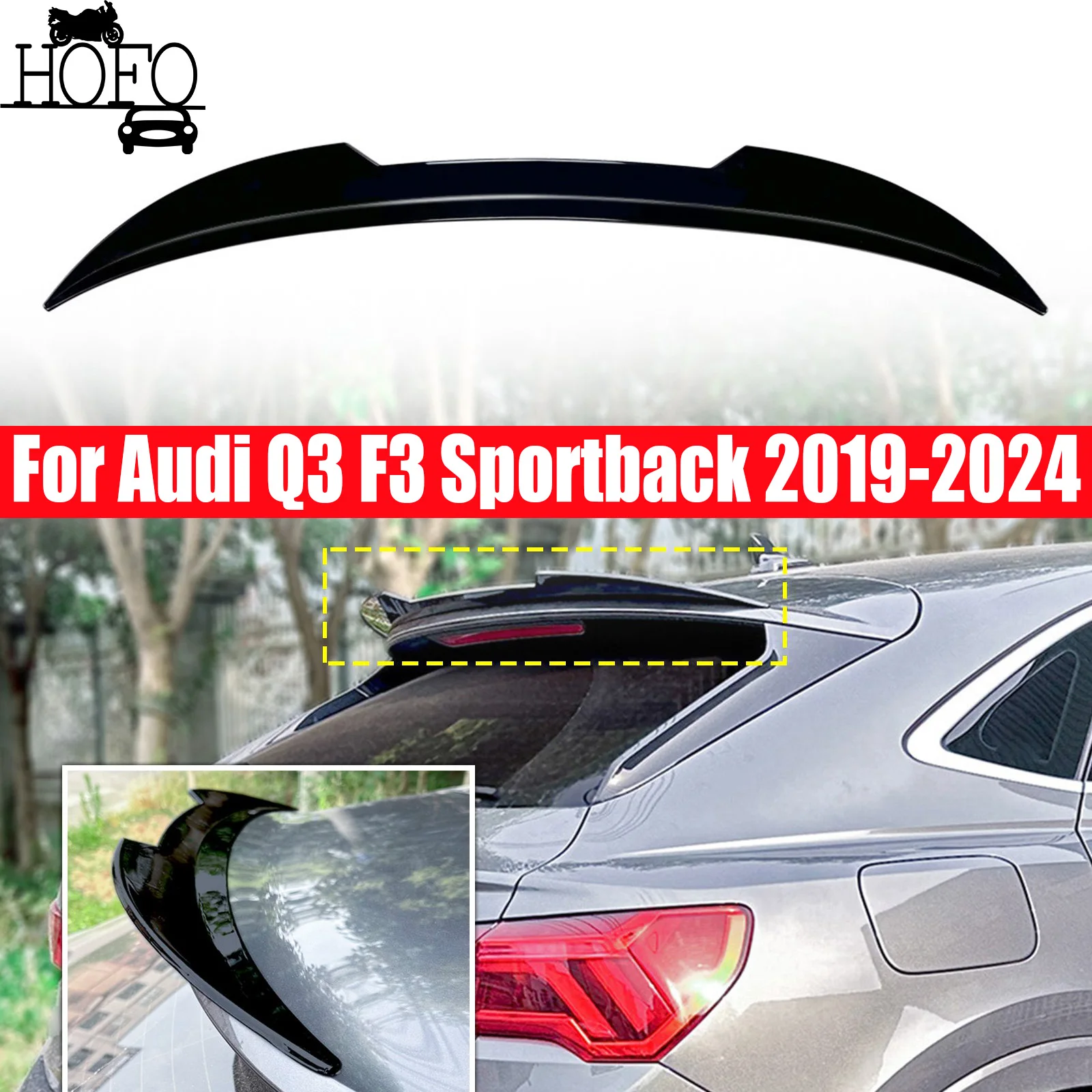 Rear Trunk Spoiler Wing Lip Lid Top Mid Wing Body Kit Tuning Auto Parts For Audi Q3 F3 Sportback 2019-2024
Rear Trunk Spoiler Wing Lip Lid Top Mid Wing Body Kit Tuning Auto Parts For Audi Q3 F3 Sportback 2019-2024