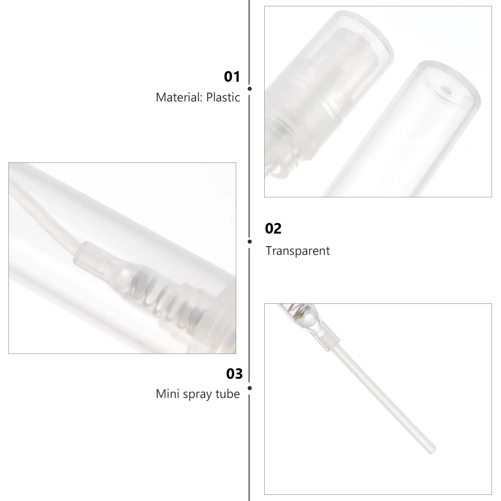 60 Pcs Bottles Perfume Bottle Empty Travel Fine Mist Spray Clear Refillable Portable Small Plastic Lightweight Safe
60 Pcs Bottles Perfume Bottle Empty Travel Fine Mist Spray Clear Refillable Portable Small Plastic Lightweight Safe
