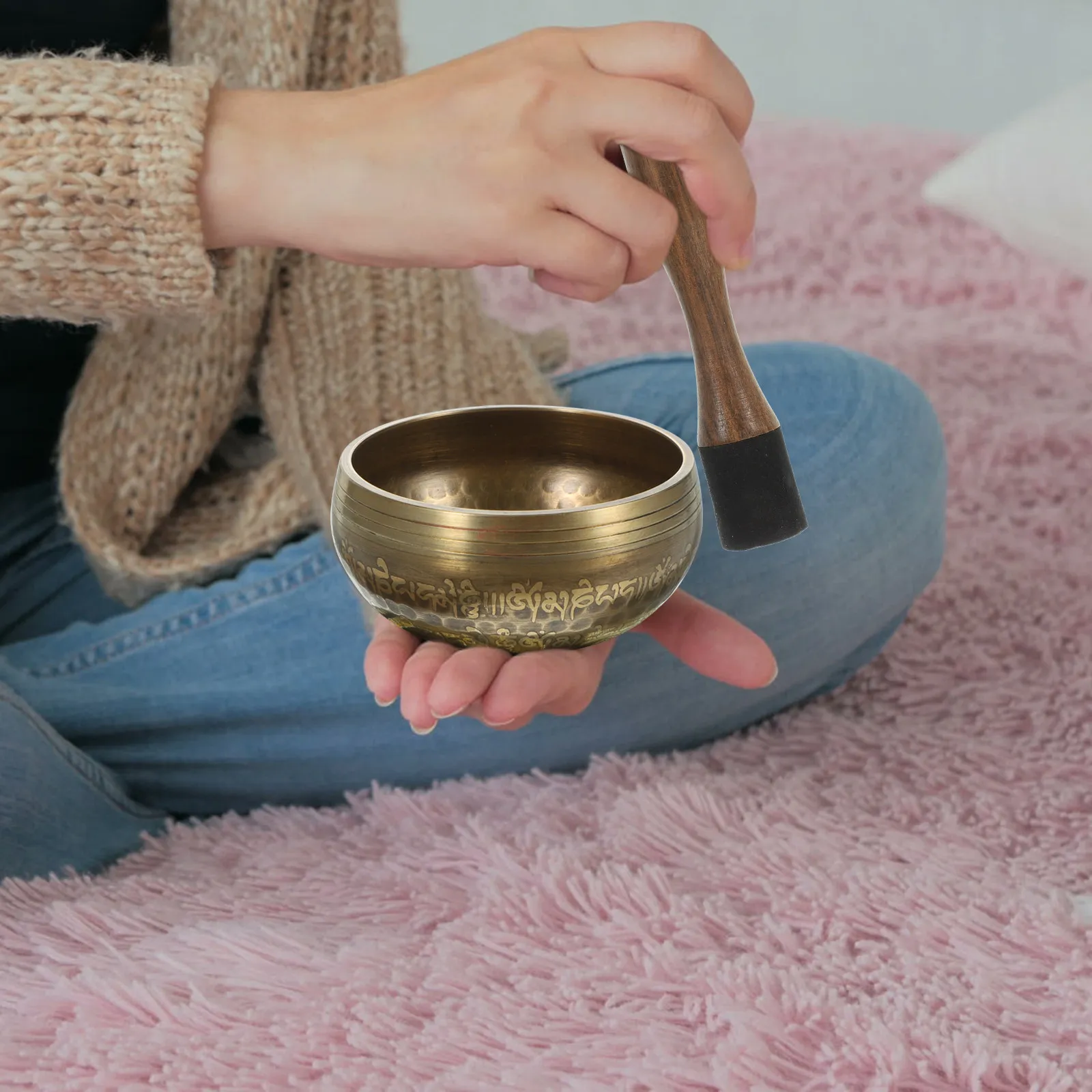 Yoga Meditation Singing Bowl Set Tibetan Copper Buddha Sound Bowl for Mindfulness Relaxation Grounding Chanting Music Therapy
Yoga Meditation Singing Bowl Set Tibetan Copper Buddha Sound Bowl for Mindfulness Relaxation Grounding Chanting Music Therapy