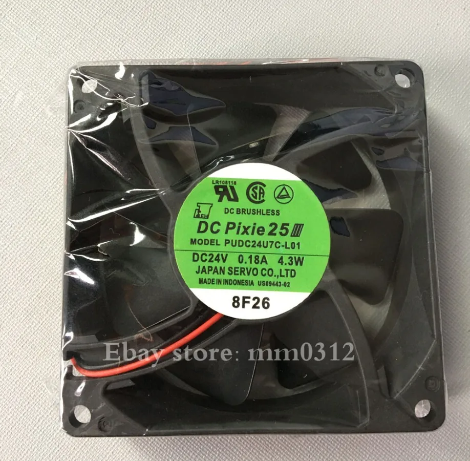 1pcs for SERVO PUDC24U7C-L01 24V0.18A 4.3W 8025 Inverter Fan
1pcs for SERVO PUDC24U7C-L01 24V0.18A 4.3W 8025 Inverter Fan