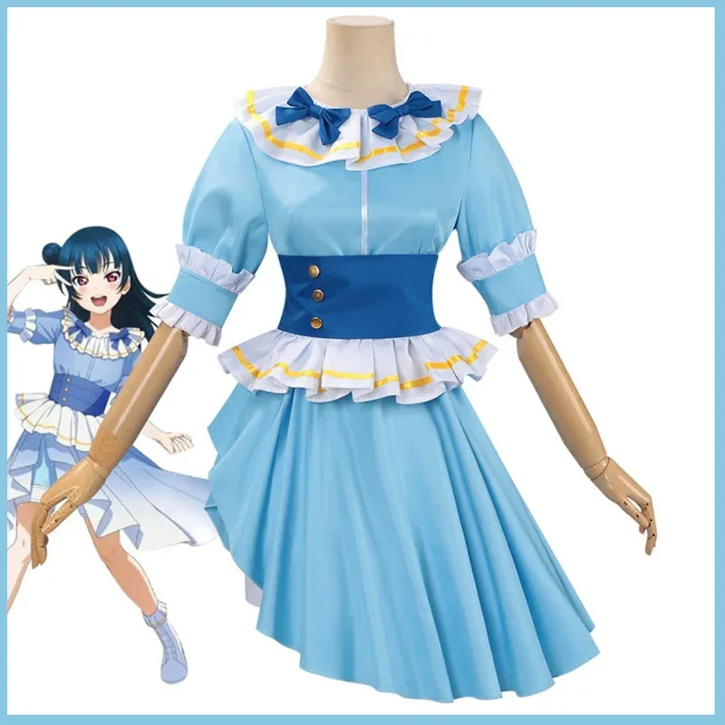 Аниме LoveLive!Саншайн!! Tsushima Yoshiko Yohane Косплей Костюм Aqours fl Платье принцессы Парик Лолиты Женский Kawaii Костюм для вечеринки, 5
Аниме LoveLive!Саншайн!! Tsushima Yoshiko Yohane Косплей Костюм Aqours fl Платье принцессы Парик Лолиты Женский Kawaii Костюм для вечеринки, 5