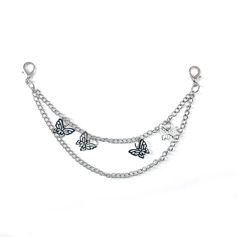 1Pcs Double Layer Bag Chain Handbag Decorative Chain Butterfly Heart Keychain Decoration Pendant Shoulder Bag Chain Straps
1Pcs Double Layer Bag Chain Handbag Decorative Chain Butterfly Heart Keychain Decoration Pendant Shoulder Bag Chain Straps