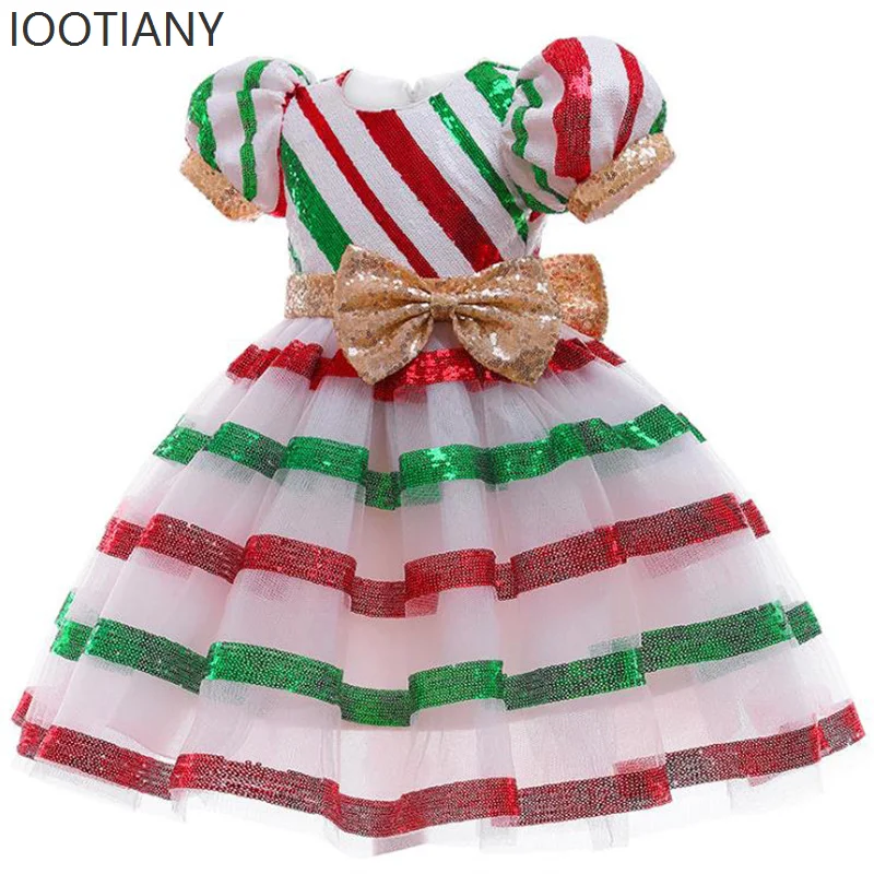 Princess Children's Wedding Dress Striped With Sequins Bow Dress Theme Party Dress Girl Cosplay Stage Performance Ballet Dress
Princess Children's Wedding Dress Striped With Sequins Bow Dress Theme Party Dress Girl Cosplay Stage Performance Ballet Dress