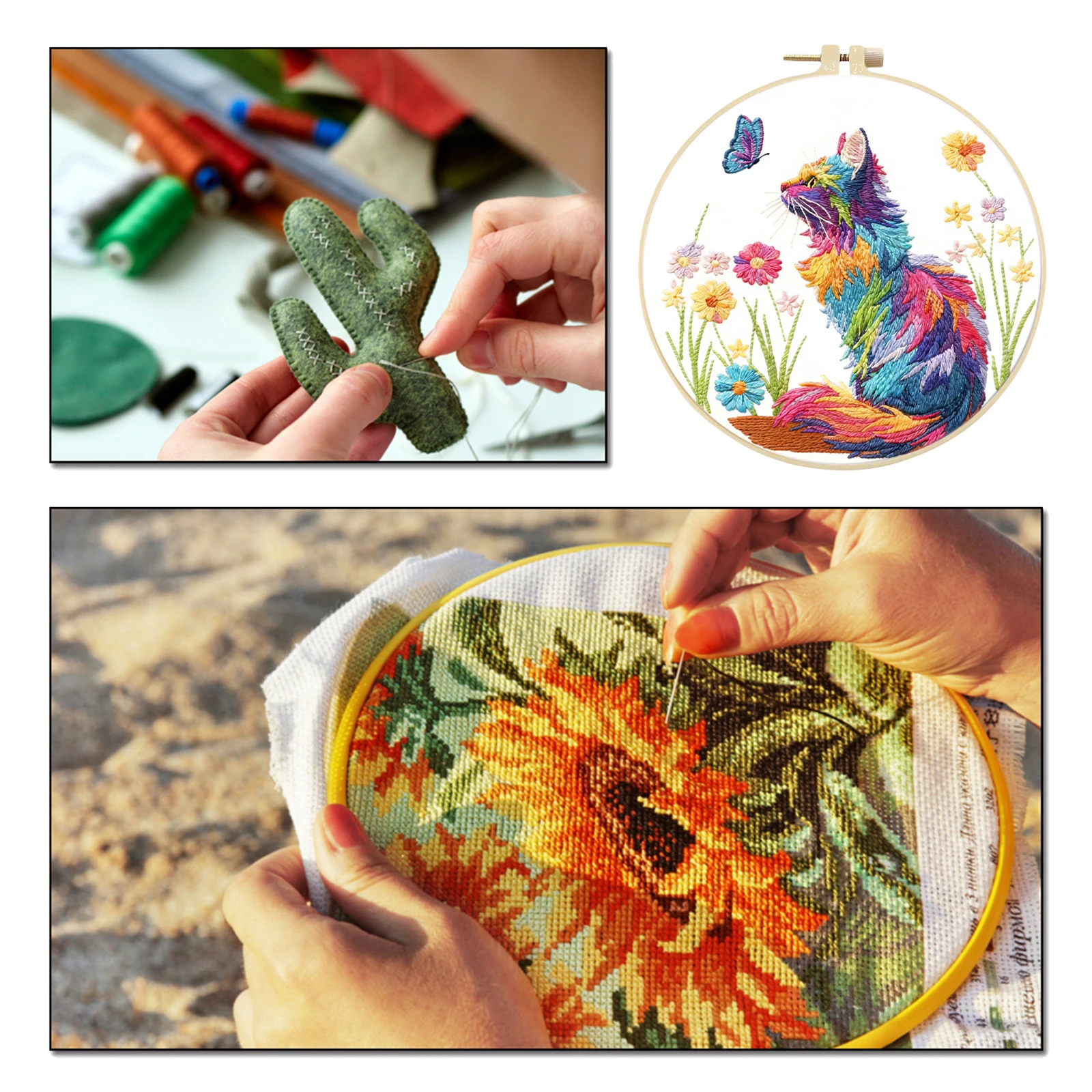 DIY Animal Embroidery Starter Kit with Stamped Embroidery Patterns Christian Christmas Craft for Home Decor Gifts
DIY Animal Embroidery Starter Kit with Stamped Embroidery Patterns Christian Christmas Craft for Home Decor Gifts