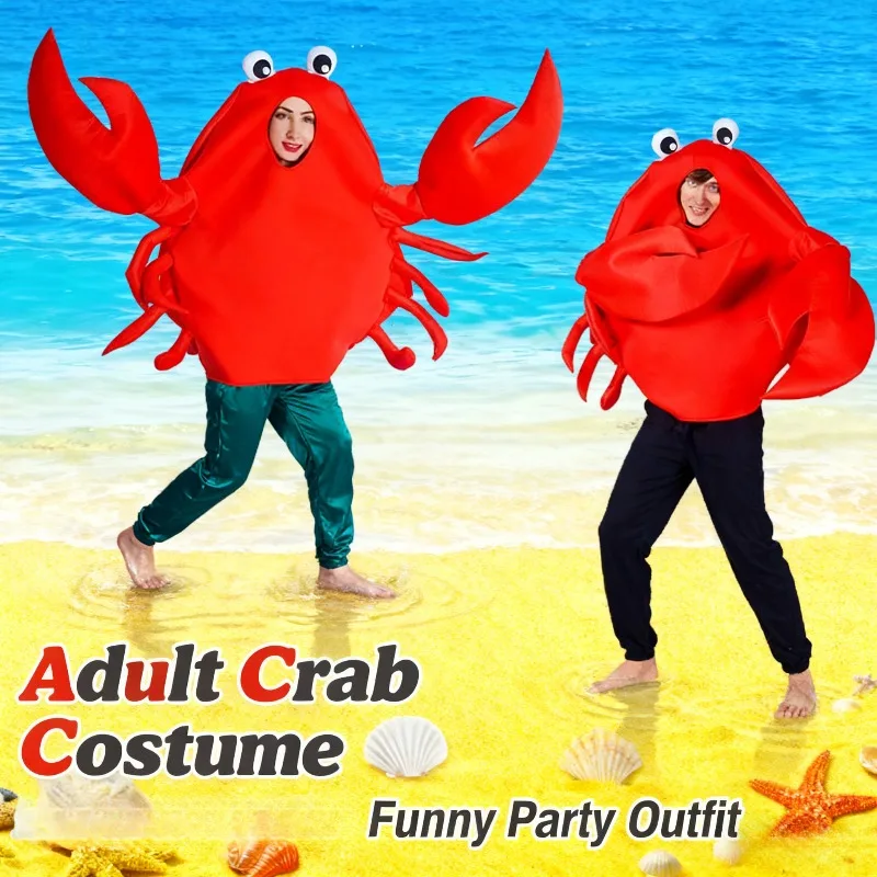 2025 New Funny and Hilarious Crab Costume Cute Animal Role Play Party Outfit
2025 New Funny and Hilarious Crab Costume Cute Animal Role Play Party Outfit