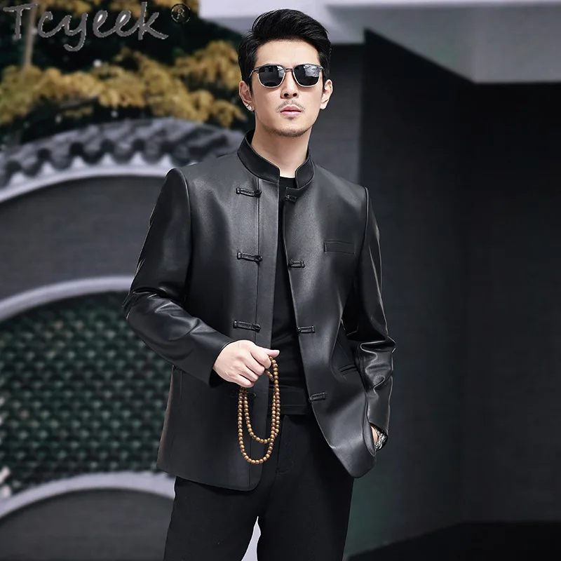 Tcyeek Genuine Leather Jacket Men Clothing Business Casual Sheepskin Coats Spring Autumn Leather Jackets 2025 Jaqueta De Couro
Tcyeek Genuine Leather Jacket Men Clothing Business Casual Sheepskin Coats Spring Autumn Leather Jackets 2025 Jaqueta De Couro