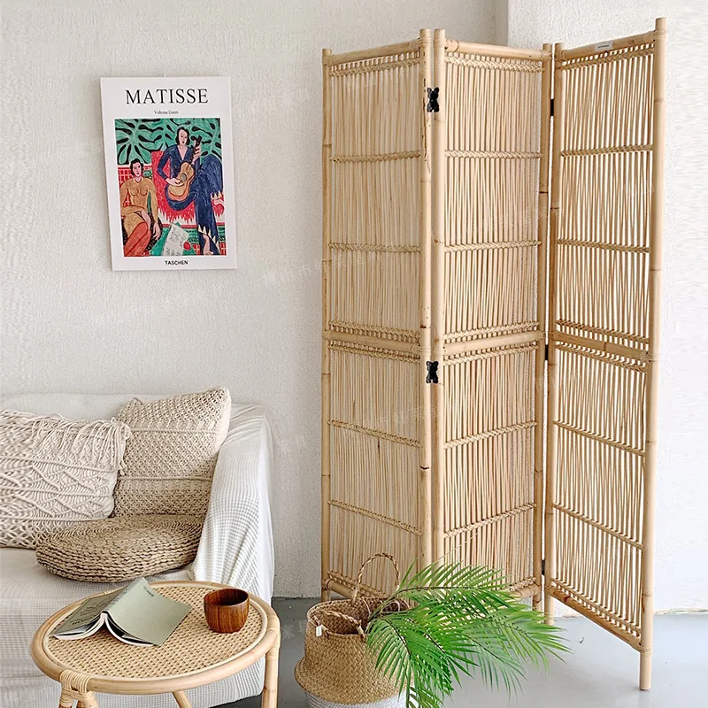 Japanese rattan woven screen simple folding screen entrance mobile homestay partition natural Indonesian rattan living room home
Japanese rattan woven screen simple folding screen entrance mobile homestay partition natural Indonesian rattan living room home