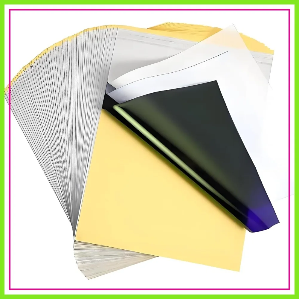 50PCS Tattoo Transfer Paper 4 Layers A4 Size 8.5x11 Inch Thermal Stencil Paper for Tattoo Supplies
50PCS Tattoo Transfer Paper 4 Layers A4 Size 8.5x11 Inch Thermal Stencil Paper for Tattoo Supplies