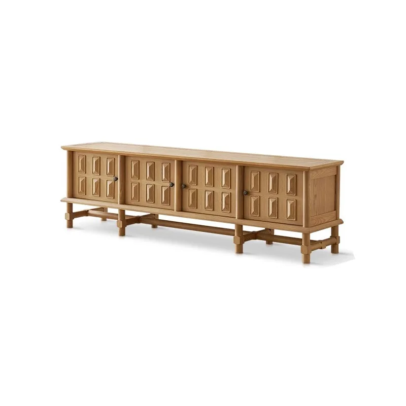 TV cabinet, French vintage solid wood living room storage cabinet, white ash wood for home use
TV cabinet, French vintage solid wood living room storage cabinet, white ash wood for home use