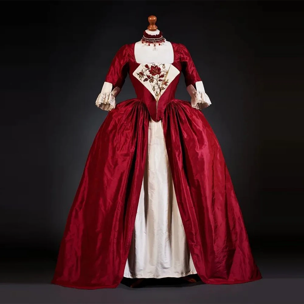 Robe a l'anglaise 18th Century Baroque Rococo Red Wedding Dress Victorian Georgian Royal Queen Marie Antoinette Ball Gown
Robe a l'anglaise 18th Century Baroque Rococo Red Wedding Dress Victorian Georgian Royal Queen Marie Antoinette Ball Gown