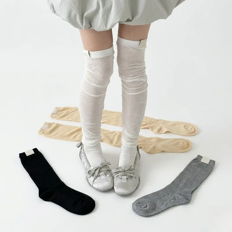 Women Mesh Slouch Socks Over The Knee Sheer Stockings Breathable Net Calf Hosiery Spring Korean Sweet Solid Color Long Tube Sock
Women Mesh Slouch Socks Over The Knee Sheer Stockings Breathable Net Calf Hosiery Spring Korean Sweet Solid Color Long Tube Sock
