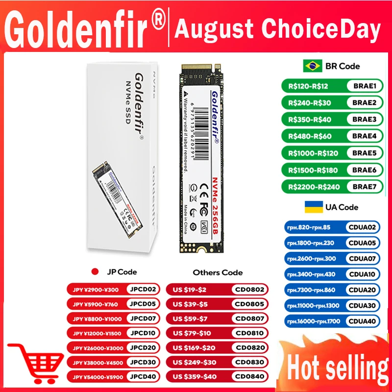 M2 SSD NVMe 256GB Goldenfir M.2 PCIe 128GB 120GB 512GB 1T Solid State Disk 2280 Internal Hard Drive for Laptop Desktop TLC/QLC
M2 SSD NVMe 256GB Goldenfir M.2 PCIe 128GB 120GB 512GB 1T Solid State Disk 2280 Internal Hard Drive for Laptop Desktop TLC/QLC