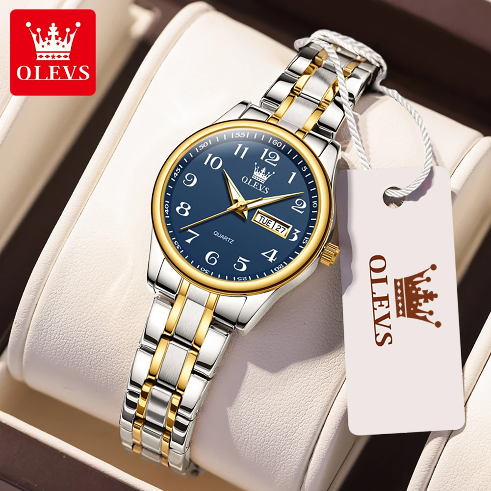 OLEVS 5567 Quartz Casual Watch Gift Alloy Watchband Round-dial Wristwatch Week Display Calendar Luminous
OLEVS 5567 Quartz Casual Watch Gift Alloy Watchband Round-dial Wristwatch Week Display Calendar Luminous
