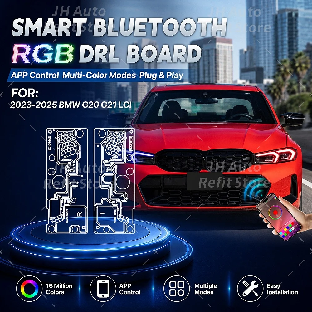 Upgrade RGB DRL Modules Multicolor For BMW 3 Series G20 G21 G28 LCI 22-24 App Control RGBW Daytime Running Lights Plug and Play
Upgrade RGB DRL Modules Multicolor For BMW 3 Series G20 G21 G28 LCI 22-24 App Control RGBW Daytime Running Lights Plug and Play