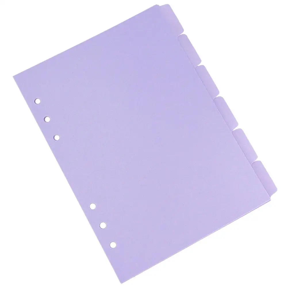 6 Pcs Notebook Refill Dividers Violet PP Material A4 Size 8 Pages Binder Tabs Separators Plastic Index Dividers
6 Pcs Notebook Refill Dividers Violet PP Material A4 Size 8 Pages Binder Tabs Separators Plastic Index Dividers