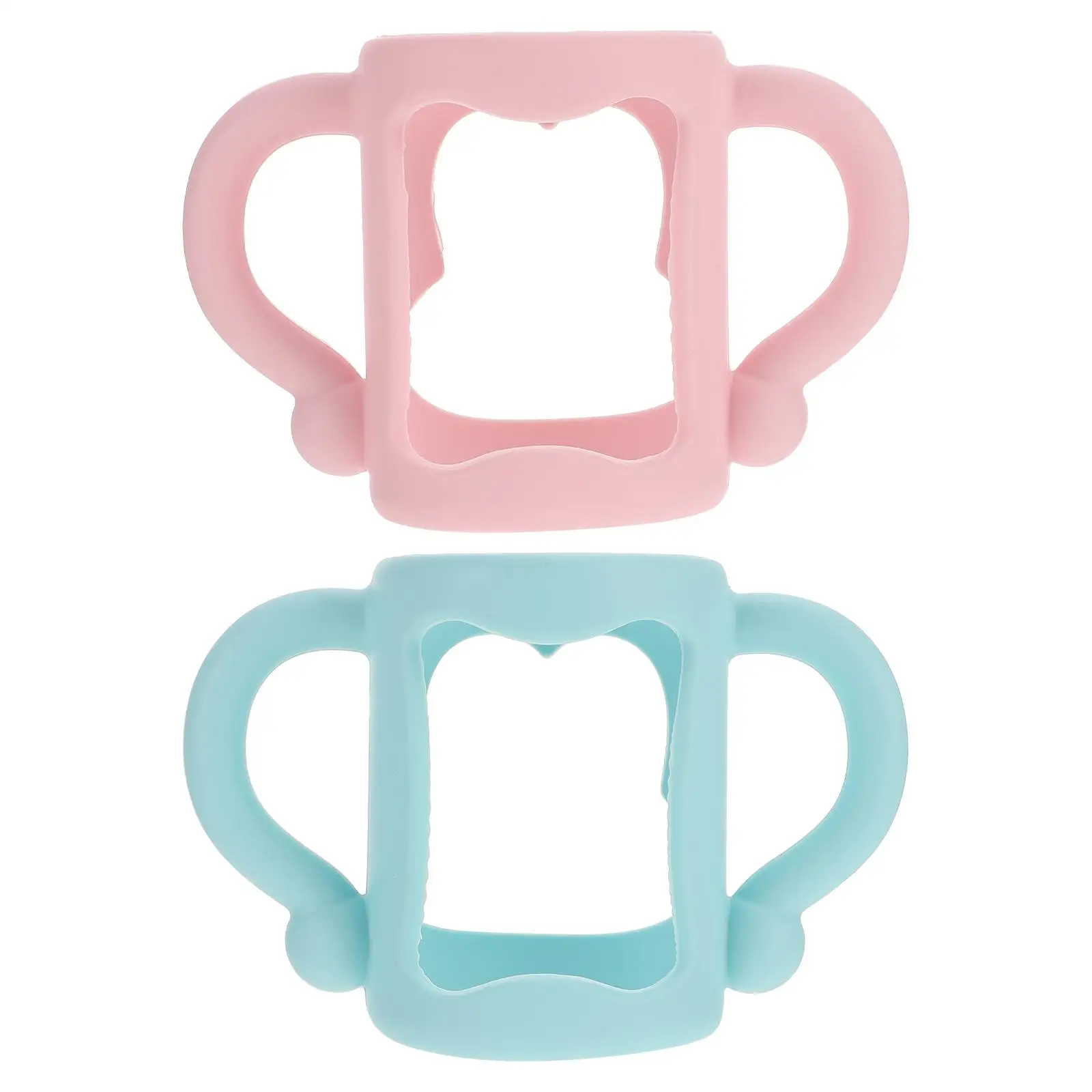 2 Pcs Universal Silicone Baby Bottle Handle Infant Kids Water Wide Mouth Holder Non Slip Durable Pink Light Blue
2 Pcs Universal Silicone Baby Bottle Handle Infant Kids Water Wide Mouth Holder Non Slip Durable Pink Light Blue