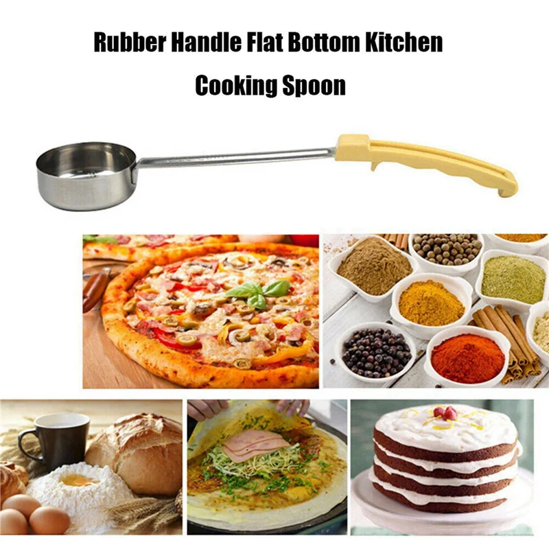【Superdeals】2X Pizza Spread Sauce Ladle Spoon With Long Rubber Handle Anti-Hot Pizza Spread Ladle Measuring Soup Spoon Cooking T
【Superdeals】2X Pizza Spread Sauce Ladle Spoon With Long Rubber Handle Anti-Hot Pizza Spread Ladle Measuring Soup Spoon Cooking T