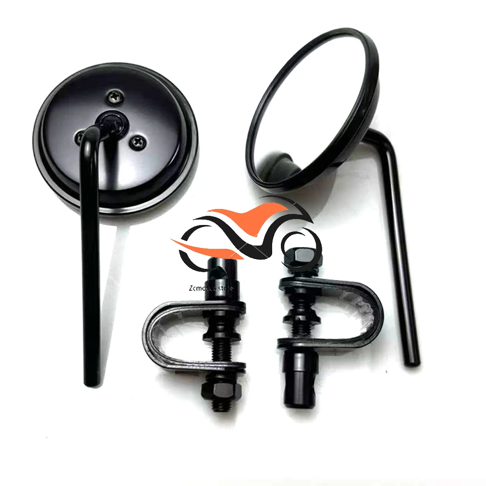 Motorcycle Handlebar Rear View Mirrors Round Convex Clip-On 22-25mm Retro Mirror for Harley Honda Chopper Cruiser Cafe Racer
Motorcycle Handlebar Rear View Mirrors Round Convex Clip-On 22-25mm Retro Mirror for Harley Honda Chopper Cruiser Cafe Racer