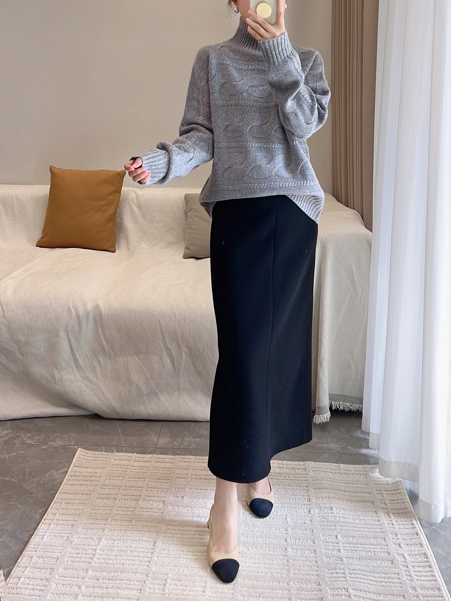 Commute Faion High Waist Slim Fit Split Skirt Wool Blend Women's Skirt Ci Commute Polyester Fiber Spandex Elastic Fiber
Commute Faion High Waist Slim Fit Split Skirt Wool Blend Women's Skirt Ci Commute Polyester Fiber Spandex Elastic Fiber
