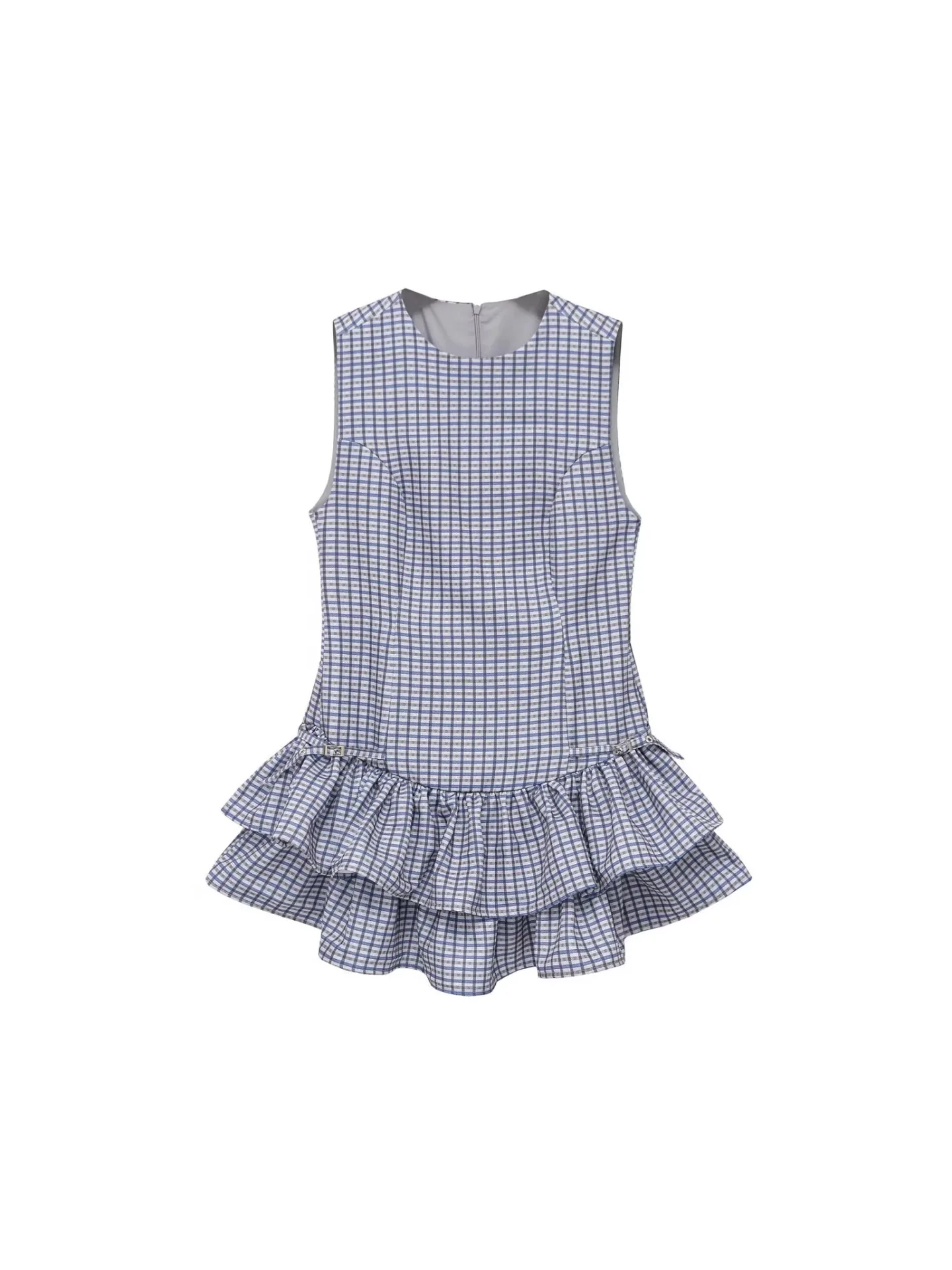 Withered 2026 New Women's Round Neck Sleeveless Layered Decorative Jumpsuit Style Dress
Withered 2026 New Women's Round Neck Sleeveless Layered Decorative Jumpsuit Style Dress