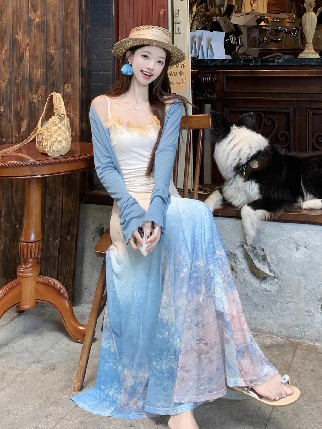 Dopne adient Tie Dye ter Dr Women Summer Thai Sle Unique Bright Island Vaion Fi Tail Long Skirt Set
Dopne adient Tie Dye ter Dr Women Summer Thai Sle Unique Bright Island Vaion Fi Tail Long Skirt Set