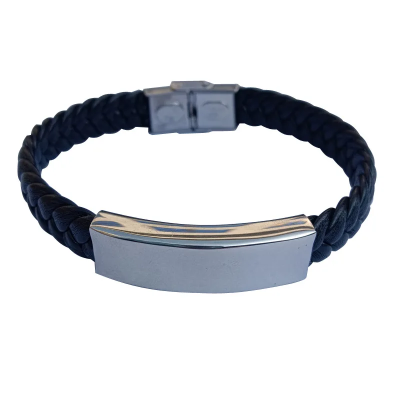 10mm Thick Custom Text Name Logo Leather Bracelet SOS Stainless Steel Bracelets For Women Men Wholesale Jewelry
10mm Thick Custom Text Name Logo Leather Bracelet SOS Stainless Steel Bracelets For Women Men Wholesale Jewelry