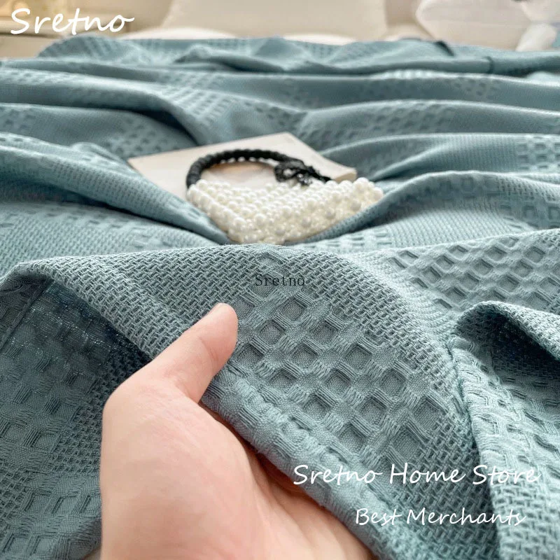 SRETNO 100% Cotton Throw Blanket Soft Breathable Waffle Blanket for Summer Twin Queen King Room Decoration Plaid Sofas Blankets
SRETNO 100% Cotton Throw Blanket Soft Breathable Waffle Blanket for Summer Twin Queen King Room Decoration Plaid Sofas Blankets