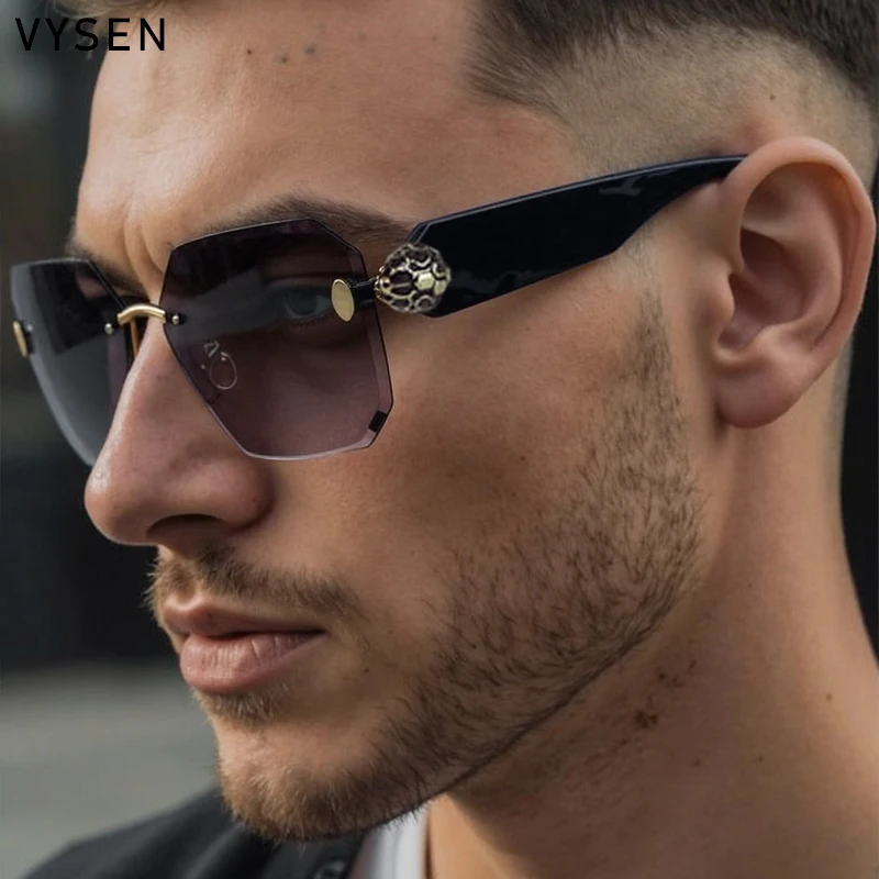Vintage Square Rimless Sunglasses Men 2026 Luxury Brand Trendy Oversized Punk Frameless Polygon Sun Glasses Outdoor Eyewear
Vintage Square Rimless Sunglasses Men 2026 Luxury Brand Trendy Oversized Punk Frameless Polygon Sun Glasses Outdoor Eyewear