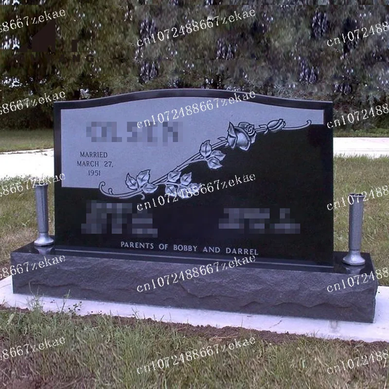 Надгробие в американском стиле из черного гранита
Надгробие в американском стиле из черного гранита