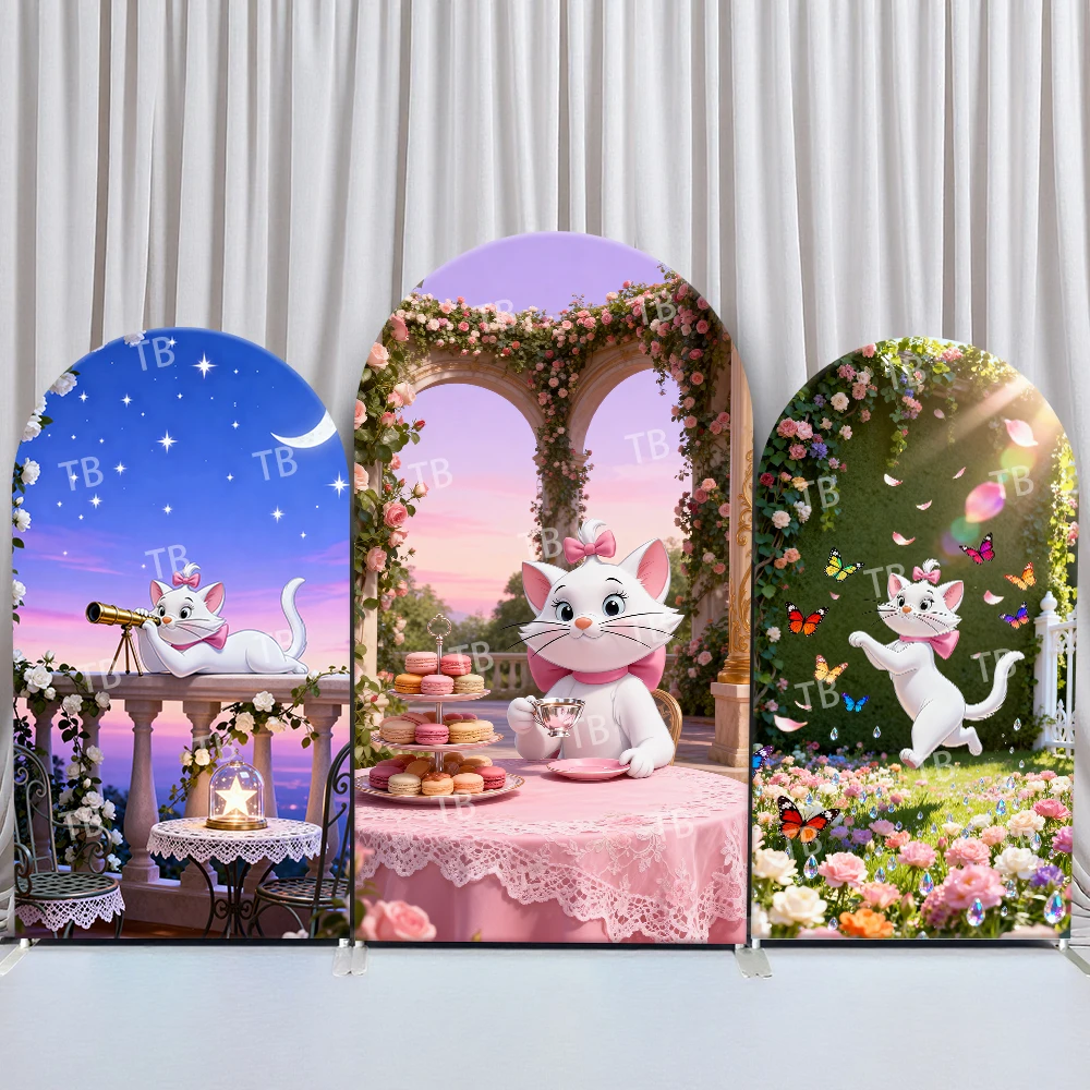 Disney Marie The Cat Arch Backdrop Cover Cute Afternoon Tea Garden Butterfly for Birthday Party Decoration Photo Booth Props
Disney Marie The Cat Arch Backdrop Cover Cute Afternoon Tea Garden Butterfly for Birthday Party Decoration Photo Booth Props
