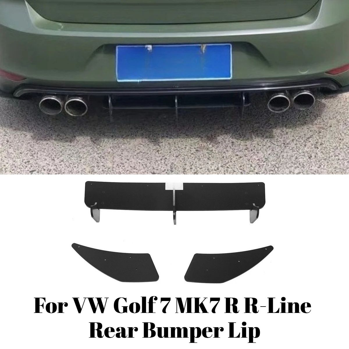 For VW Golf 7 MK7 R R-Line Rear Bumper Lip Blade Rear Diffuser Spoiler Splitter Black Car Exterior Tuning Body Kit Accessories
For VW Golf 7 MK7 R R-Line Rear Bumper Lip Blade Rear Diffuser Spoiler Splitter Black Car Exterior Tuning Body Kit Accessories