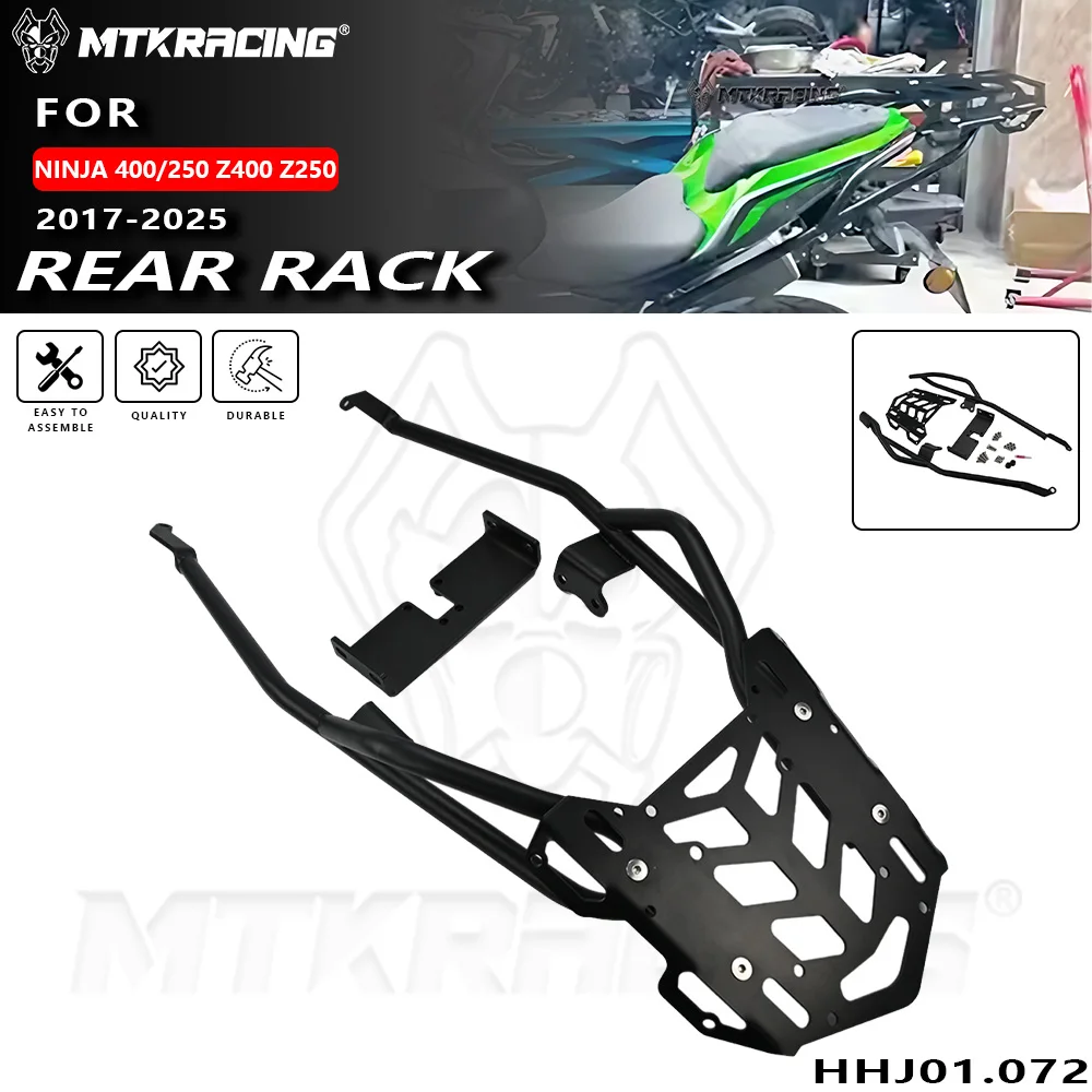 FOR KAWASAKI NINJA 400/250 /Z400 /Z250 2017-2025 Motorcycle Rear Luggage Rack Rear Shelf Luggage Shelf Rack Accessories
FOR KAWASAKI NINJA 400/250 /Z400 /Z250 2017-2025 Motorcycle Rear Luggage Rack Rear Shelf Luggage Shelf Rack Accessories