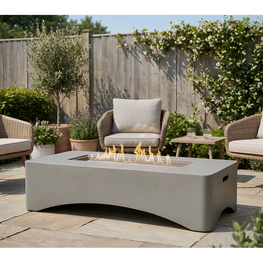 56 Propane Fire Pit Table for Patio Backyard Deck, Concrete, Light Grey, Modern Minimalist Design with 50, 000 BTU Output, Wate
56 Propane Fire Pit Table for Patio Backyard Deck, Concrete, Light Grey, Modern Minimalist Design with 50, 000 BTU Output, Wate