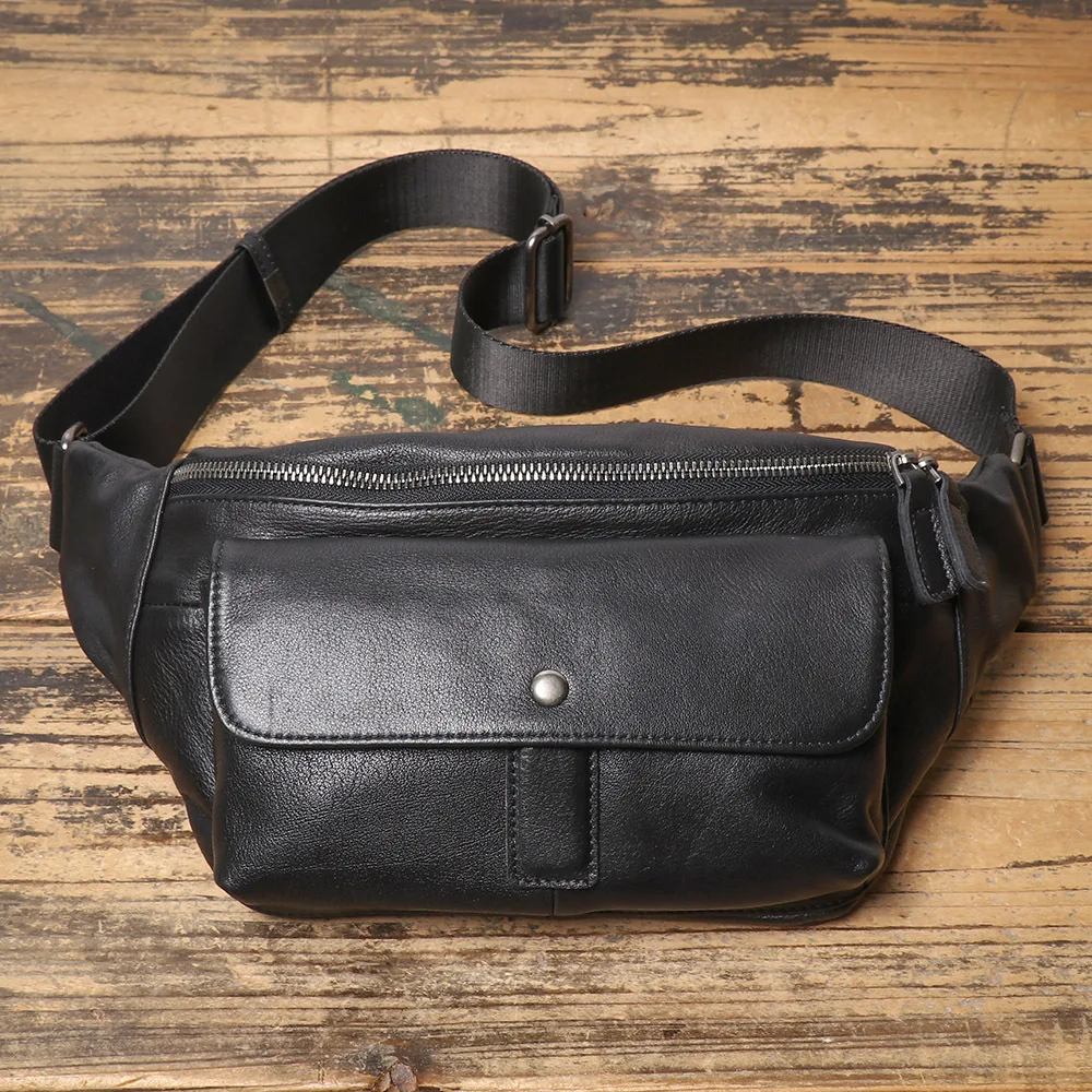 LJ-049 Genuine Leather Men's Chest, Toe, Layer Leather, Single Shoulder Diagonal Cross Bag, Casual Commuting Waist Bag
LJ-049 Genuine Leather Men's Chest, Toe, Layer Leather, Single Shoulder Diagonal Cross Bag, Casual Commuting Waist Bag