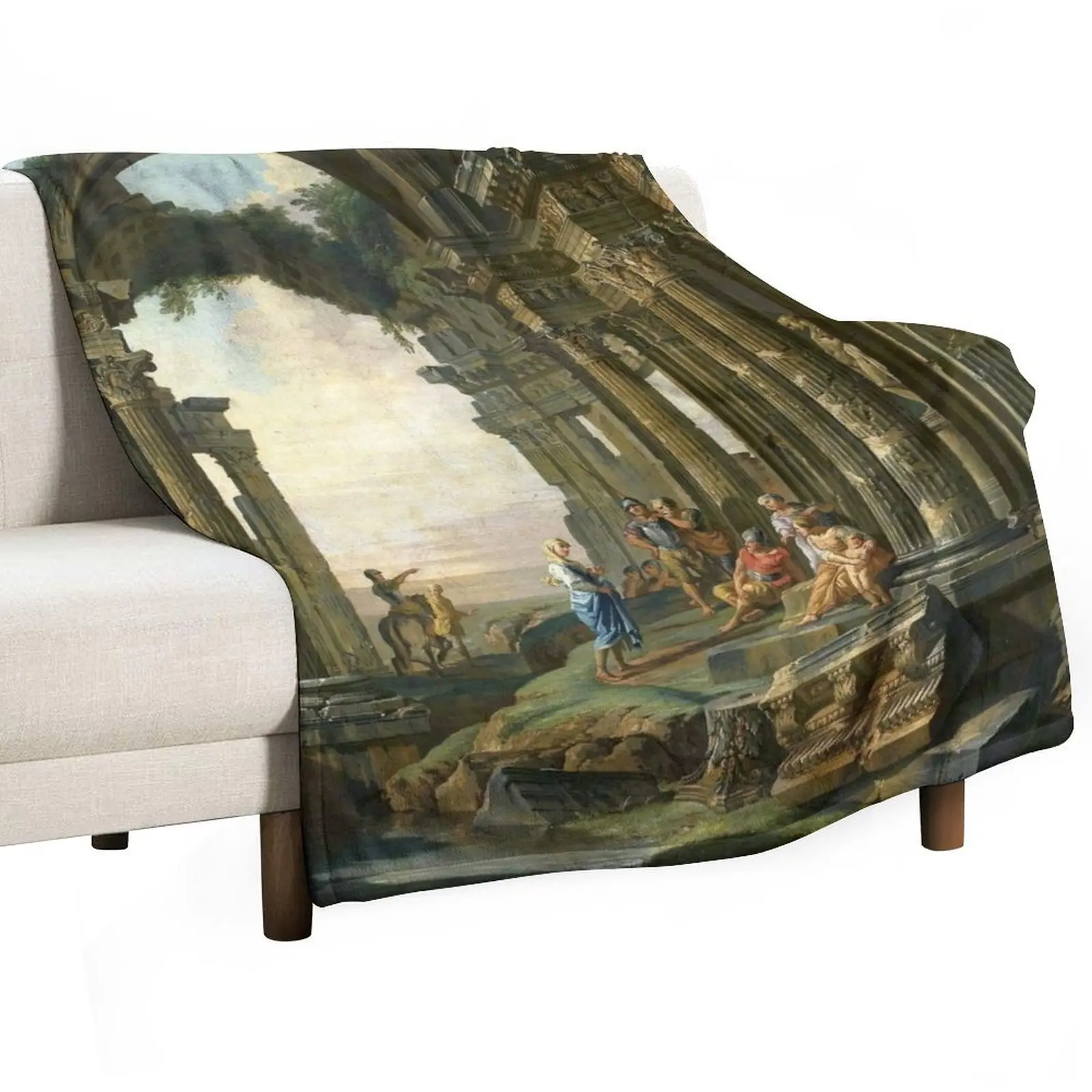 Giovanni Paolo Panini Architectural capriccio with Roman ruins Throw Blanket bed plaid Comforter Blankets
Giovanni Paolo Panini Architectural capriccio with Roman ruins Throw Blanket bed plaid Comforter Blankets