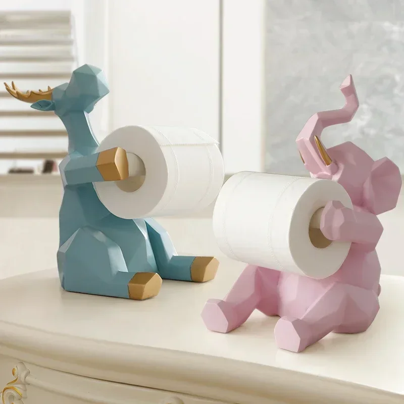 Animal statue Craft roll paper holder Table living room office restaurant hanging paper Elephant/deer figurine home decor M90
Animal statue Craft roll paper holder Table living room office restaurant hanging paper Elephant/deer figurine home decor M90