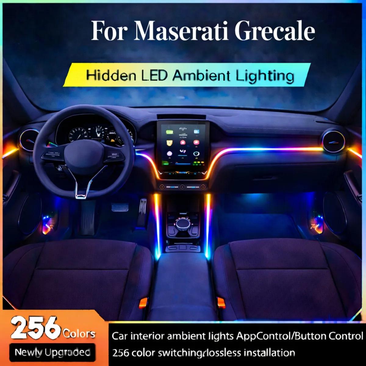 For MaseratiGrecale 22in1 RGB Car Interior Acrylic Car Ambient Lights RGB Hidden Acrylic Strip Decoration Atmosphere Accessories
For MaseratiGrecale 22in1 RGB Car Interior Acrylic Car Ambient Lights RGB Hidden Acrylic Strip Decoration Atmosphere Accessories
