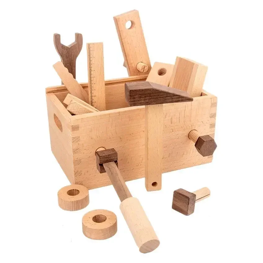 Kids Tool Set Wooden Educational STEM Construction Montessori Toys Role Play Interactive Games for Kid Portable Storage Tool Box
Kids Tool Set Wooden Educational STEM Construction Montessori Toys Role Play Interactive Games for Kid Portable Storage Tool Box