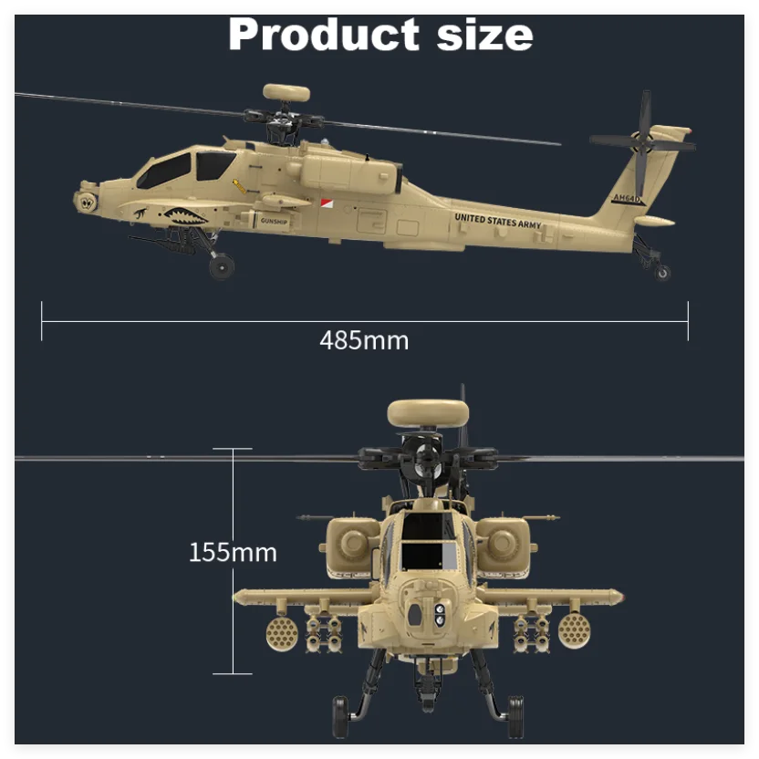 Вертолет YXZNRC-RC, F11-H, AH-64D, стабилизированный GPS самолет, 8 каналов, масштаб 1/32, камера с оптическим позиционированием потока, дополнительный самолет R
Вертолет YXZNRC-RC, F11-H, AH-64D, стабилизированный GPS самолет, 8 каналов, масштаб 1/32, камера с оптическим позиционированием потока, дополнительный самолет R