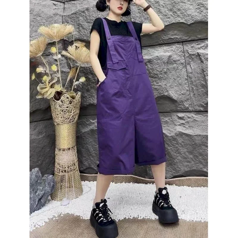 Solid Jumpsuits for Women Versatile Loose Playsuits Safari Style Casual Cropped Wide Leg Pants One Piece Outfit Women Clothes
Solid Jumpsuits for Women Versatile Loose Playsuits Safari Style Casual Cropped Wide Leg Pants One Piece Outfit Women Clothes