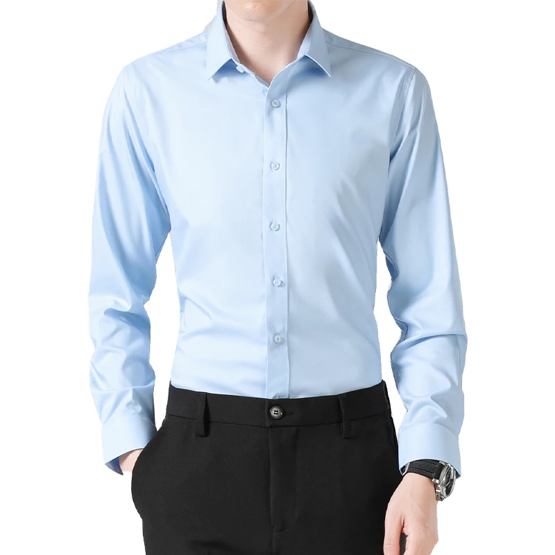 Streetwear Slim White Long Sleeve Shirt Shirt Fashion Classic Basic Casual Summer New Men Solid Color Business Men Clothes
Streetwear Slim White Long Sleeve Shirt Shirt Fashion Classic Basic Casual Summer New Men Solid Color Business Men Clothes