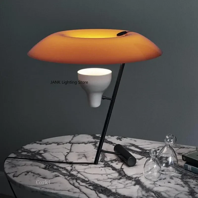 Nordic Minimalist Desk Lamp Wrought Iron Living Study RoomDesigner Bedroom Light Luxury Creative Orange Lampshade Lamp
Nordic Minimalist Desk Lamp Wrought Iron Living Study RoomDesigner Bedroom Light Luxury Creative Orange Lampshade Lamp