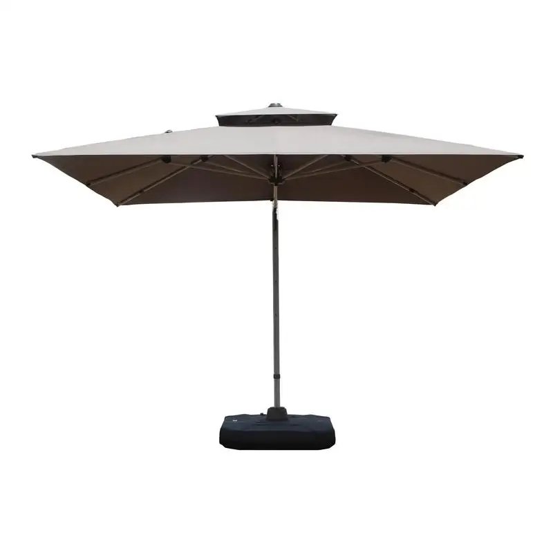 10ft x 10ft Square Cantilever Umbrella with Center Pole, Gray Color, Base Not Included, Outdoor Patio Shade Solution
10ft x 10ft Square Cantilever Umbrella with Center Pole, Gray Color, Base Not Included, Outdoor Patio Shade Solution